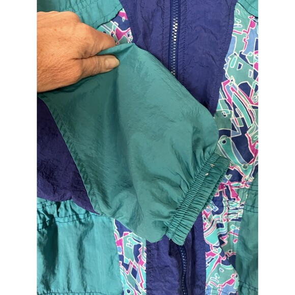 Nike Vintage 80's Jogger Leisure Track Windbreaker, Colorblock Women's SZ Medium - Picture 5 of 13